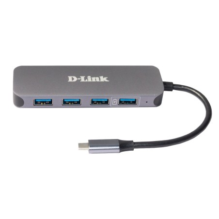 D-Link Dub-2340 Huby I Koncentratory Usb Type-C 5000 Mbit/S Szary