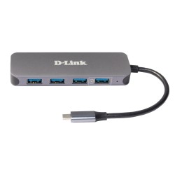 D-Link Dub-2340 Huby I Koncentratory Usb Type-C 5000 Mbit/S Szary