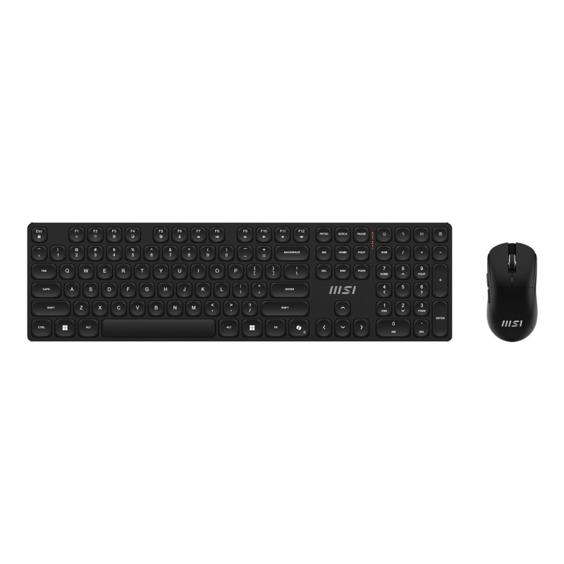 Zestaw Klawiatura + Mysz Msi Forge K210 Wireless Mouse And Keyboard Combo Bezprzewodowe Czarne