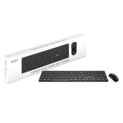 Zestaw Klawiatura + Mysz Msi Forge K210 Wireless Mouse And Keyboard Combo Bezprzewodowe Czarne