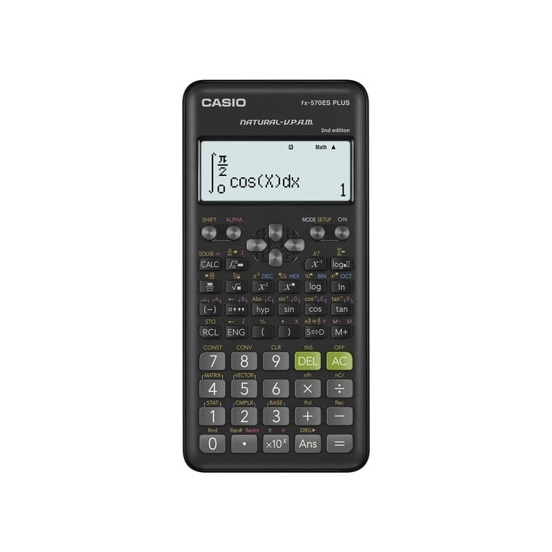 Casio Kalkulator Naukowy Fx-570Esplus-2-B, 417 Funkcji, 77X162Mm, Czarny