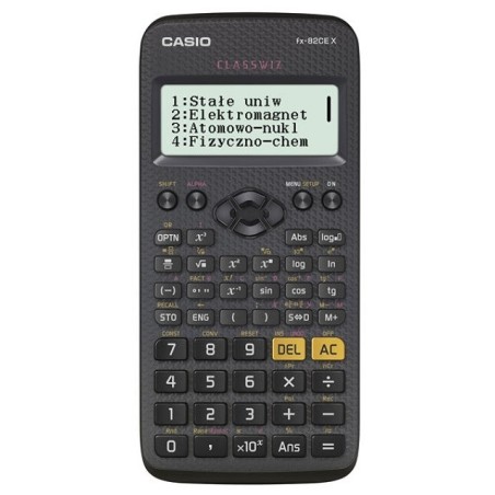 Casio Kalkulator Naukowy Fx 82Cex Czarny, 12 Cyfrowy Wyświetlacz