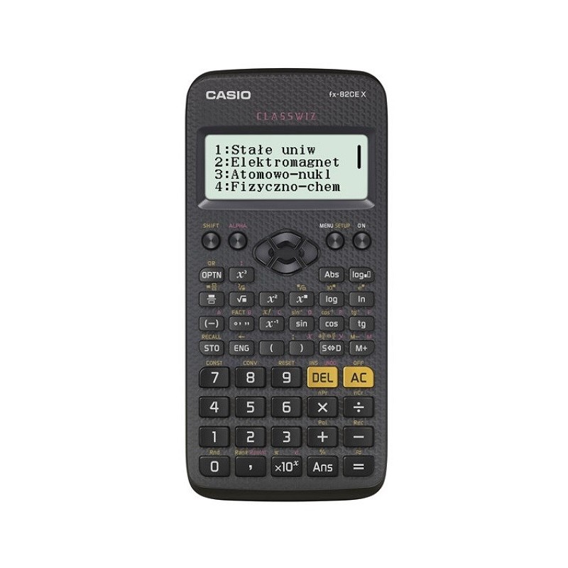 Casio Kalkulator Naukowy Fx 82Cex Czarny, 12 Cyfrowy Wyświetlacz