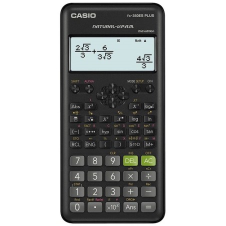 Casio Kalkulator Naukowy Fx-350Esplus-2 Czarny, 12 Cyfrowy Wyświetlacz