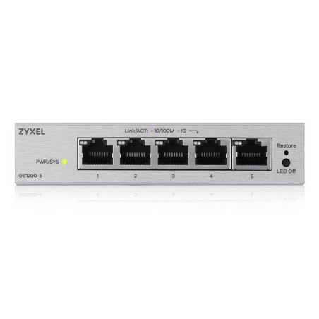 Switch Zyxel Gs1200-5V3 5P Managed Gigabit