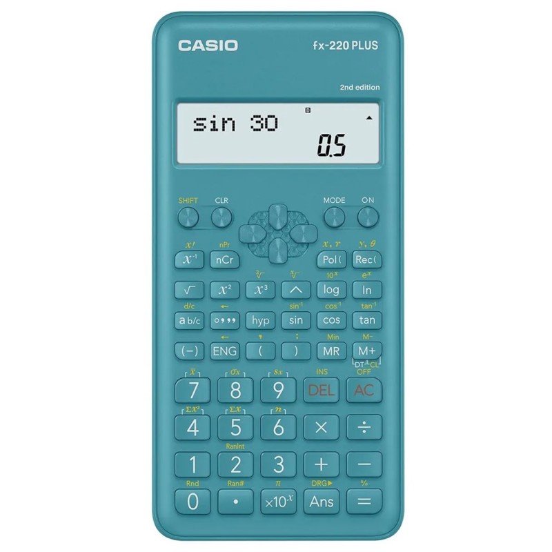 Casio Kalkulator Naukowy Fx-220Plus-2 Niebieski, 12 Cyfrowy Wyświetlacz