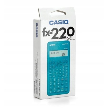 Casio Kalkulator Naukowy Fx-220Plus-2 Niebieski, 12 Cyfrowy Wyświetlacz
