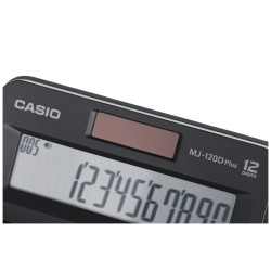 Casio Kalkulator Biurowy Mj-120D Plus Czarny, 12 Cyfrowy Wyświetlacz