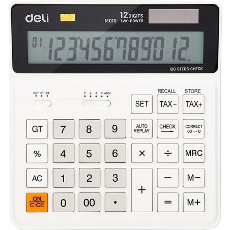 Kalkulator Deli M01010 Biały
