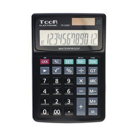 Kalkulator Toor Tr-2296T, 12 Pozycyjny, Wodoodporny 120-1425