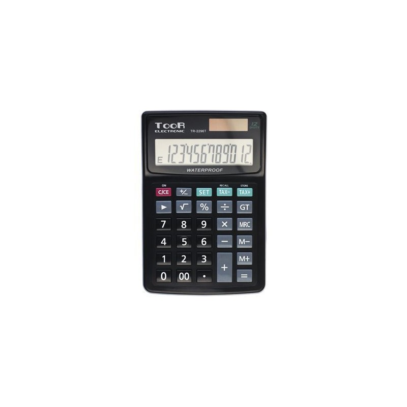 Kalkulator Toor Tr-2296T, 12 Pozycyjny, Wodoodporny 120-1425