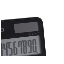 Casio Kalkulator Kieszonkowy Sl-310Uc-Bk Czarny, 10 Cyfrowy Wyświetlacz