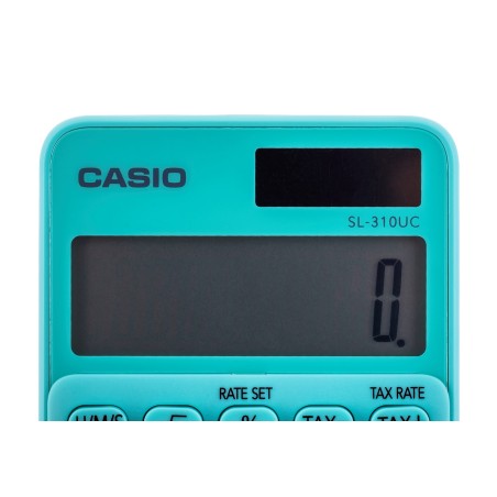 Casio Kalkulator Kieszonkowy  Sl-310Uc-Gn Box, 10-Cyfrowy, 70X118Mm, Kartonik, Zielony