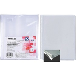 Koszulki Na Katalogi Office Products A4/180Μm Krystaliczne (10)