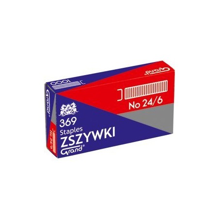 Zszywki 24/6 Grand 369 10 Paczek X 1000Sztuk 110-1388