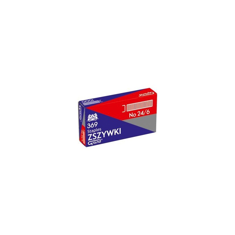 Zszywki 24/6 Grand 369 10 Paczek X 1000Sztuk 110-1388