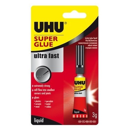 Klej Uhu Super Glue Control Blister 3G 36015 Uhu