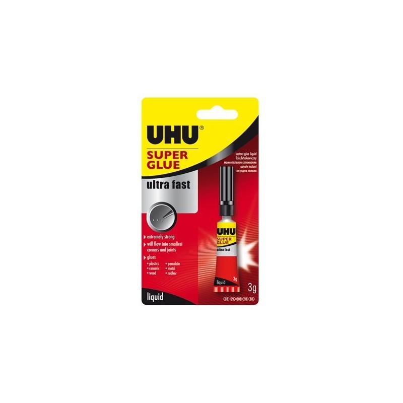Klej Uhu Super Glue Control Blister 3G 36015 Uhu