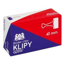 Klip 41Mm 12Szt (1.5/8 Cala) Czarny Grand 110-1095 Klipy Do Dokumentów