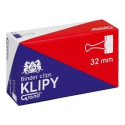 Klip 32Mm 12Szt (1.1/4Cala) Czarny Grand 110-1094 Klipy Do Dokumentów