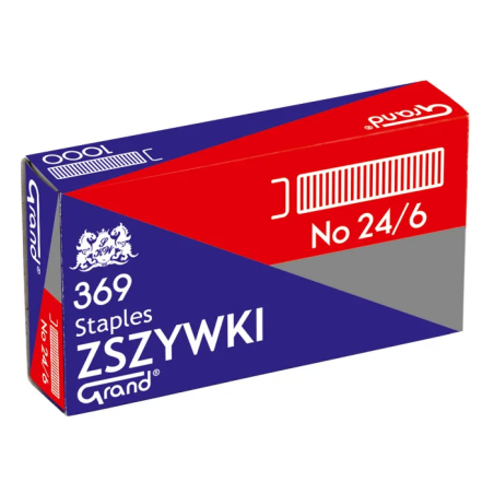 Zszywki 24/6 Grand 369 1 Op. X 1000Sztuk 110-1388