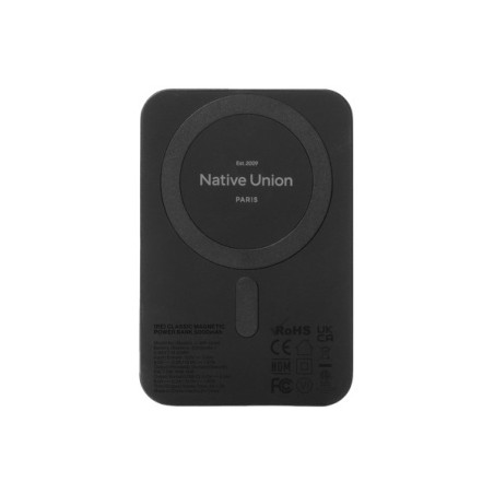 Native Union Pb-5Kms-Blk-Q2 Bank Mocy 5000 Mah Bezprzewodowe Ładowanie Czarny