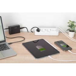 Digitus 3-Drożna Biurowa Listwa Zasilająca Z 2 Złączami Usb-A I 1 Złączem Usb-C, Biała