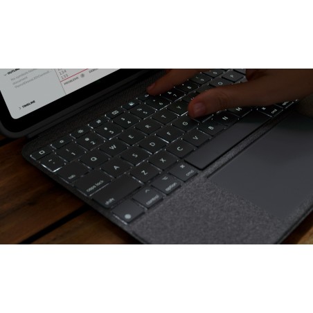 Logitech 920-011382 Klawiatura Do Urządzeń Mobilnych Qwerty Amerykański Międzynarodowy Smart Connector Szary