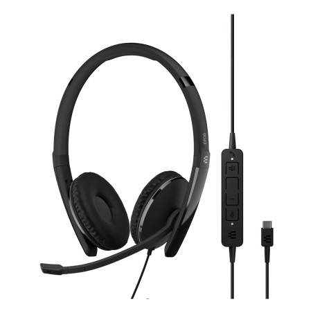 Epos Adapt 160T Anc Usb-C Ohraufliegendes, Binaurales Usb-C-Headset Mit Anc, Kabelgebunden, Ms Teams Cert.