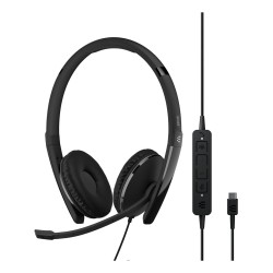 Epos Adapt 160T Anc Usb-C Ohraufliegendes, Binaurales Usb-C-Headset Mit Anc, Kabelgebunden, Ms Teams Cert.