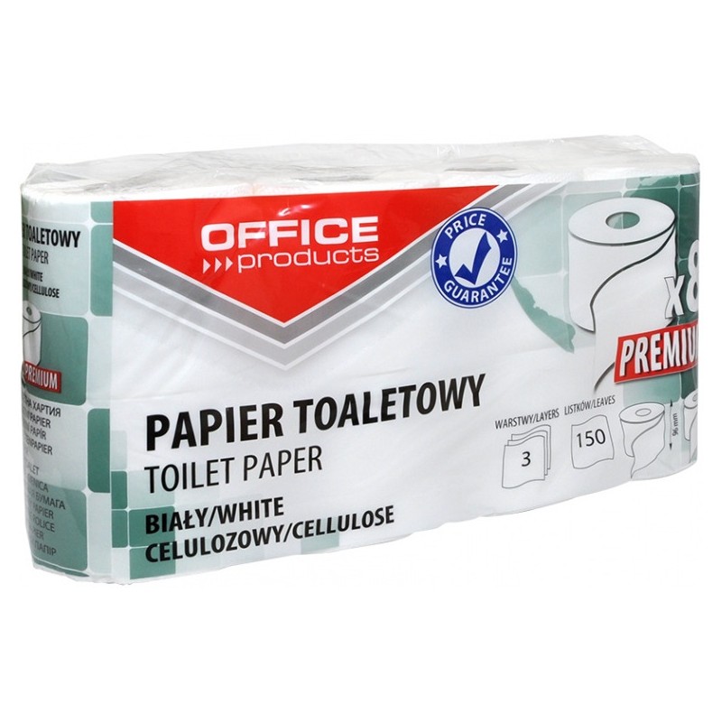 Papier Toaletowy Office Products 15M 3W Celuloza Biały (8)