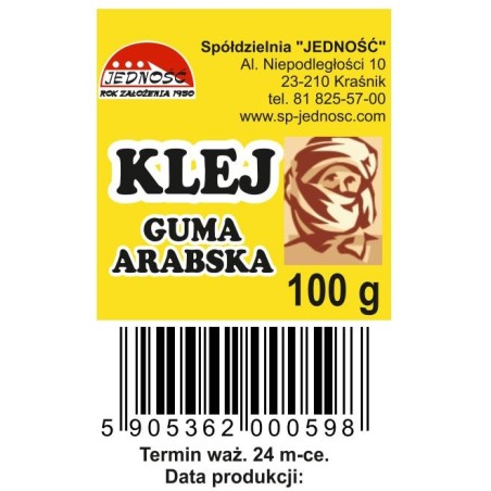 Klej Guma Arabska 100G Butelka Jedność