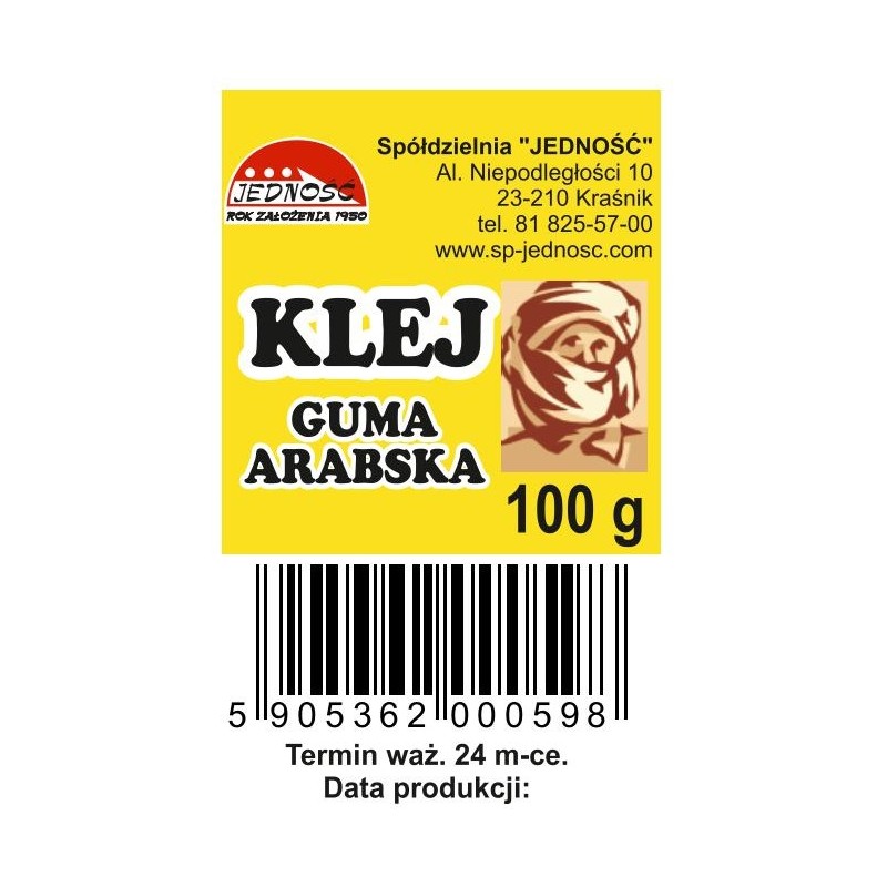 Klej Guma Arabska 100G Butelka Jedność