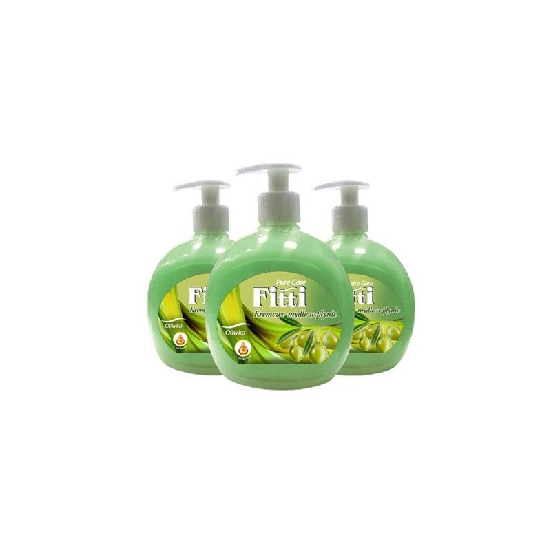 Mydło W Płynie Z Dozownikiem Fitti 500 Ml Oliwka *93169