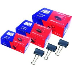 Klip 15Mm 12Szt (1/2 Cala) Czarny Grand 110-1091 Klipy Do Dokumentów