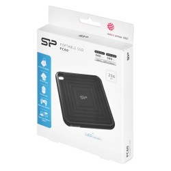 Dysk Zewnętrzny Ssd Silicon Power Pc60 (256Gb  Usb 3.2 Gen 2  Sp256Gbpsdpc60Ck)