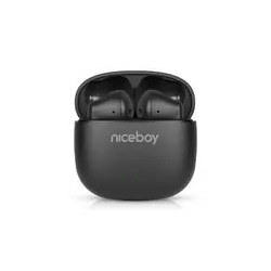 Niceboy Beans 4 Pop Czarne / Słuchawki Bezprzewodowe Z Mikrofonem / Bluetooth 5.4 / Ipx4 / Etui Ładujące