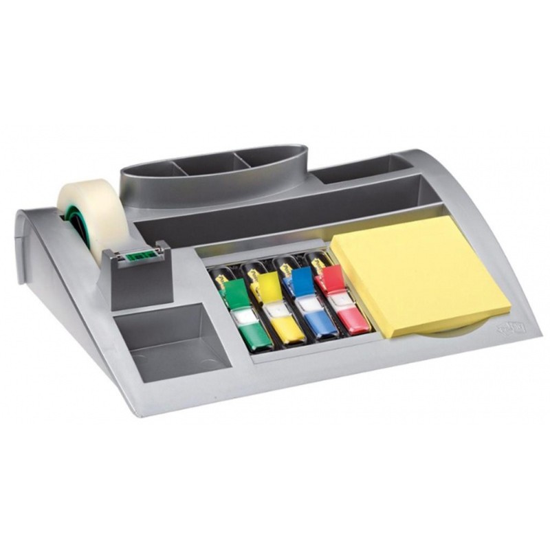 Organizer Scotch (C50), Srebrny, Taśma, Zakładki, Bloczek Gratis