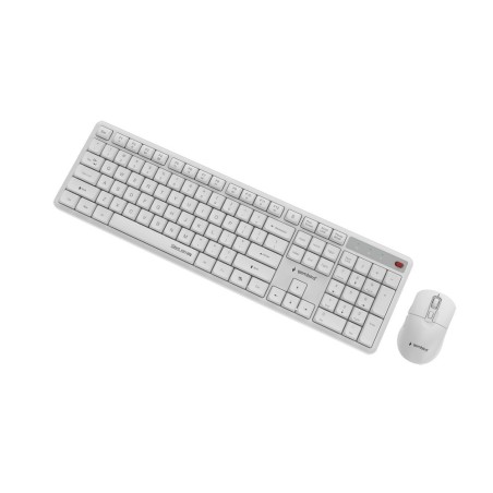 Gembird Bezprzewodowy Zestaw Klawiatury + Mysz Silent Key Pro Business, Biały, Układ Us