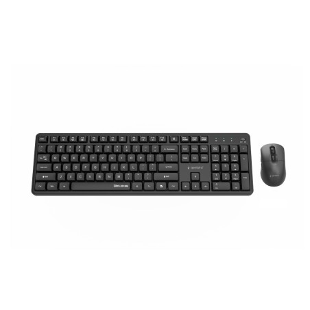 Gembird Bezprzewodowy Zestaw Klawiatury + Mysz Silent Key Pro Business, Czarny, Układ Us