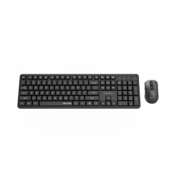 Gembird Bezprzewodowy Zestaw Klawiatury + Mysz Silent Key Pro Business, Czarny, Układ Us