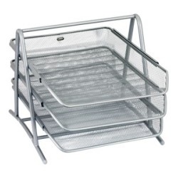 Stojak Na Dokumenty Gr-069S Srebrny Metalowy Siatka Grand 120-1118