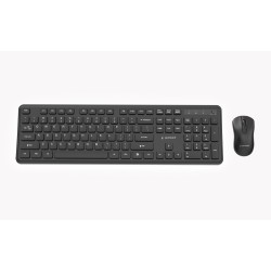 Gembird Bezprzewodowy Zestaw Klawiatury + Mysz Slim Pro Business Na Biurko, Czarny, Układ Us