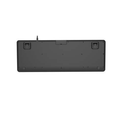 Gembird Klawiatura Przewodowa Multimedialna Slim, Usb 5 Klawiszy Hotkeys, Us Layout, Czarna