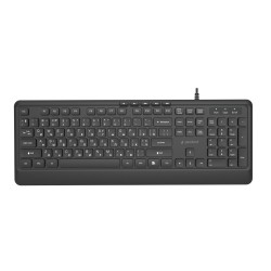 Gembird Przewodowa Klawiatura Multimedialna Slim 5 Klawiszy Hotkeys, Ru Layout, Czarna