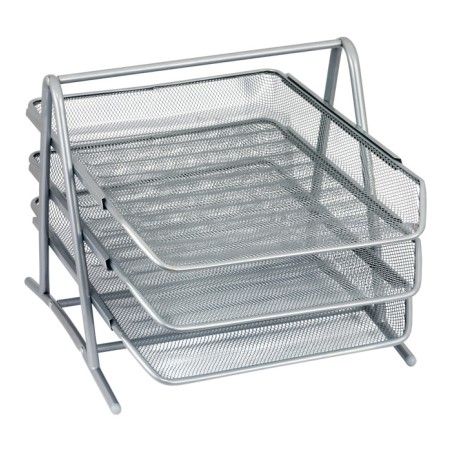 Półka Na Dokumenty Dotts A4 (3) Siatka Srebrna 350X297X275Mm