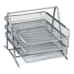 Półka Na Dokumenty Dotts A4 (3) Siatka Srebrna 350X297X275Mm