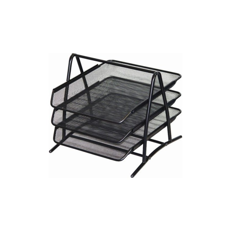Półka Na Dokumenty Dotts A4 (3) Siatka Czarna 350X297X275Mm