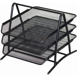 Półka Na Dokumenty Dotts A4 (3) Siatka Czarna 350X297X275Mm