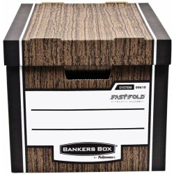 Pudło Bankers Box Woodgrain 340X295X405Mm Brązowe